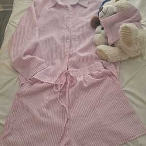 New Pink Striped Pajamas